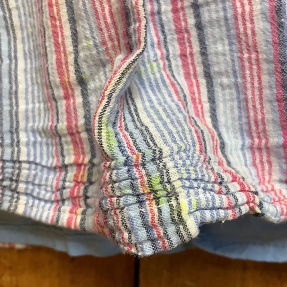 Gap dress Size Large striped blue Cotton Spring Summer Lined